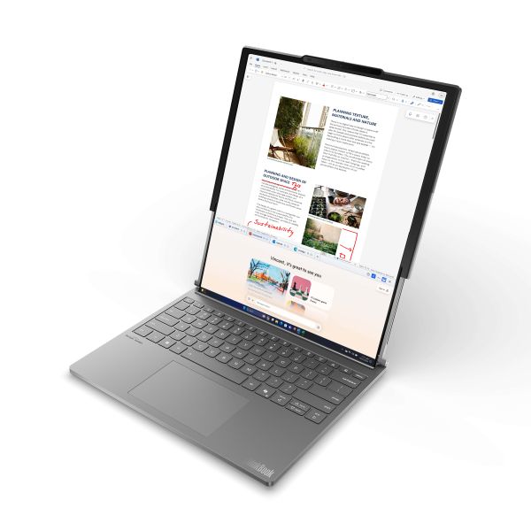 Lenovo ThinkBook Plus G6 Rollable Copilot+ PC Intel Core Ultra 7 258V Laptop 42,4 cm (16.7") 32 GB LPDDR5x-SDRAM 1 TB SSD Wi-Fi 7 (802.11be) Windows 11 Pro Frans Grijs (21TR0000FR)