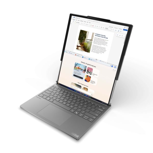 Lenovo ThinkBook Plus G6 Rollable Copilot+ PC Intel Core Ultra 7 258V Laptop 42,4 cm (16.7") 32 GB LPDDR5x-SDRAM 1 TB SSD Wi-Fi 7 (802.11be) Windows 11 Pro Frans Grijs (21TR0000FR)