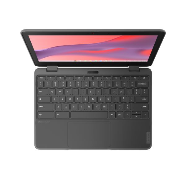 Lenovo 300e Yoga Chromebook Gen 4 MediaTek Kompanio 520 29,5 cm (11.6") Touchscreen HD 8 GB LPDDR4x-SDRAM 64 GB eMMC Wi-Fi 6 (802.11ax) ChromeOS Frans Grijs (82W2000KFR)
