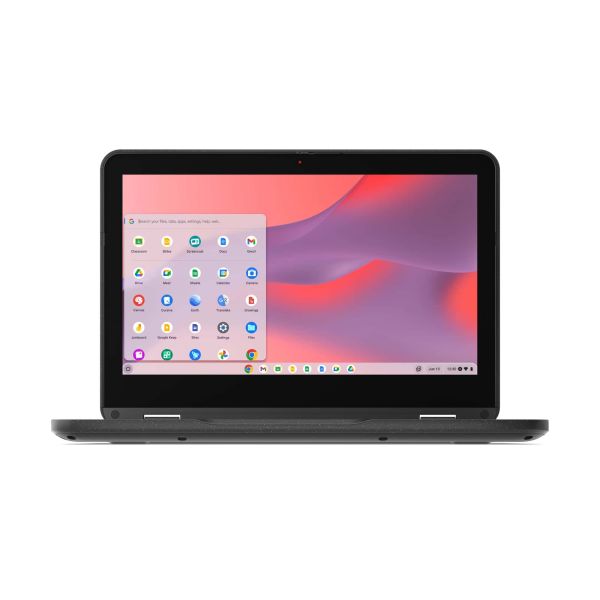 Lenovo 500e Chromebook Gen 4s Intel® N N100 29,5 cm (11.6") Touchscreen HD 8 GB LPDDR5-SDRAM 64 GB eMMC Wi-Fi 6E (802.11ax) ChromeOS Frans Grijs (83L4000KFR)
