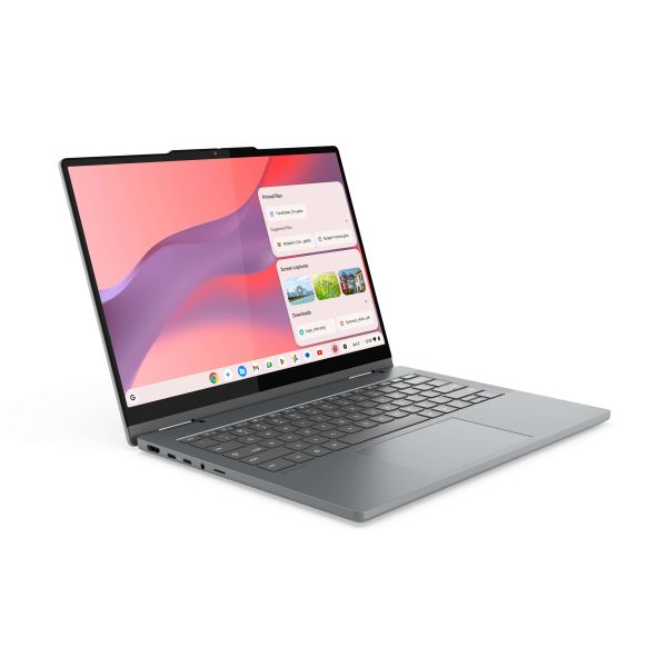 Lenovo Chrome 2in1 14IRU10 Intel Core 5 120U Chromebook 35,6 cm (14") Touchscreen WUXGA 8 GB LPDDR5-SDRAM 128 GB UFS Wi-Fi 6E (802.11ax) ChromeOS Frans Grijs (83LL0002FR)