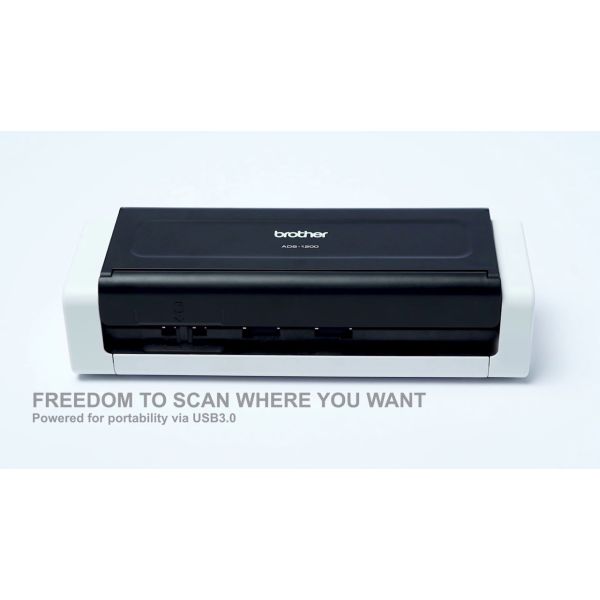 Brother ADS-1200 scanner ADF-scanner 600 x 600 DPI A4 Zwart, Wit (ADS1200UN1)