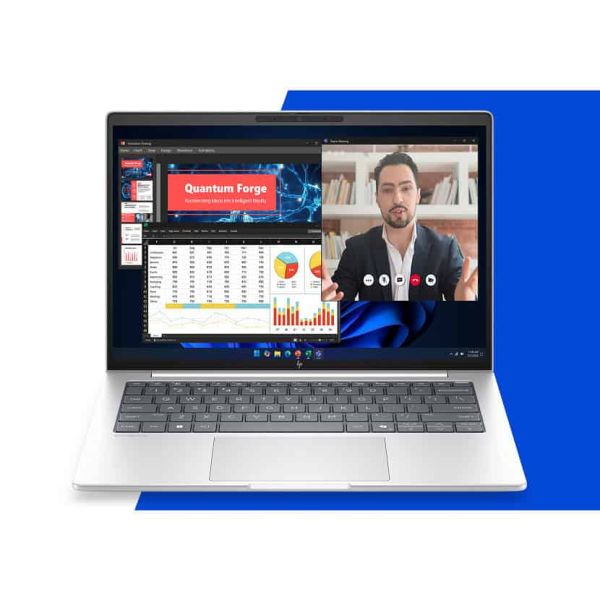 HP EB8G2i14AI U7 355 14 32GB/512 PC Intel U7 355- 14 WUXGA AGLEDUWVA-UMA- Webcam- 32GB LPDDR5X- 512GB SSD- be+BT- 3C Batt- FPS- W11 Pro 64NG PRM- 1yr Wrty EB Copilot+ PC Intel Core Ultra 7 Laptop 35,6 cm (14") LPDDR5x-SDRAM Wi-Fi 7 (802.11be) Windows 11 P
