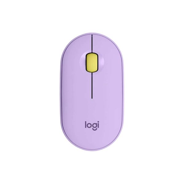 Logitech Pebble M350 Draadloze Muis Paars Geel (910-006752)