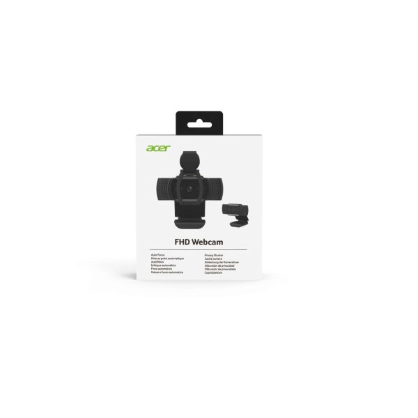 Acer HP.EXPBG.019 webcam 2 MP 1920 x 1080 Pixels USB Zwart (HP.EXPBG.019)