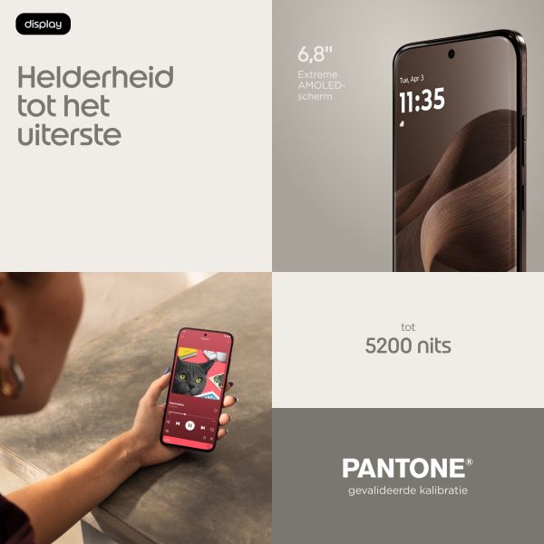 Motorola edge 70 pro 17,2 cm (6.78") Dual SIM Android 16.0 5G USB Type-C 8 GB 256 GB 6500 mAh Hout (PBC20085SE)