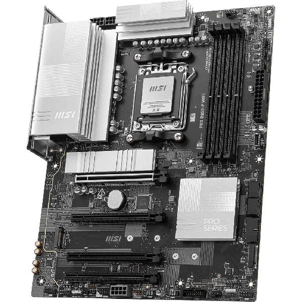 MSI PRO B850-P WIFI ATX Motherboard AM5 Socket DDR5 for AMD Ryzen PC Components (007E56-002R)