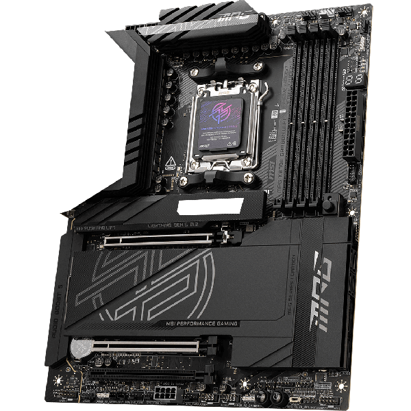 MSI MPG X870E Carbon Motherboard Wi-Fi X870EAM54DDR53PCI-EX164M.24SATA32USB41USB3.2 Gen 2x211USB3.2 (911-7E49-001)