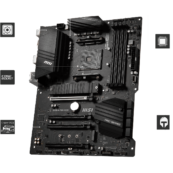 MSI MPG B550 Gaming WIFI Mainboard Sockel AM4 (DS 7C56-085R)