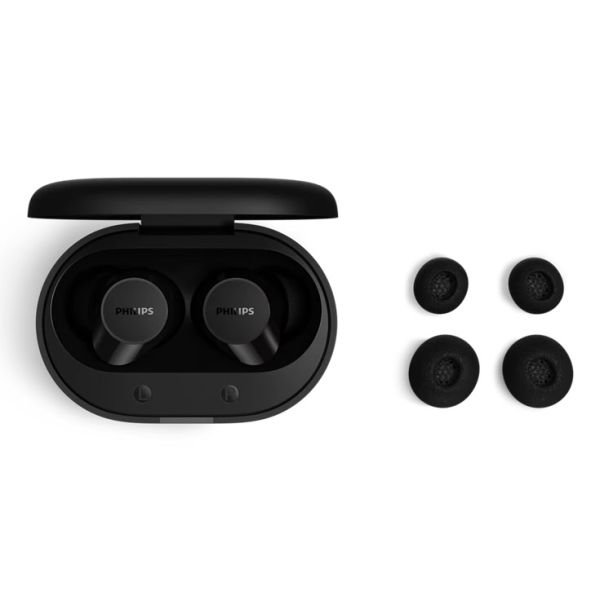 Philips TAT1300BK/00 hoofdtelefoon/headset Draadloos In-ear Oproepen/muziek USB Type-C Bluetooth Zwart (TAT1300BK/00)