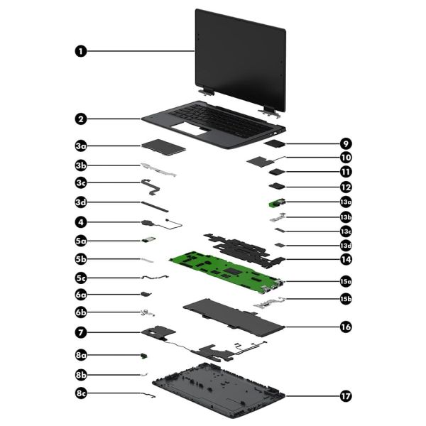 HP SPS-KEYBOARD GLS BL PVCY SE/FI (P86841-B71)