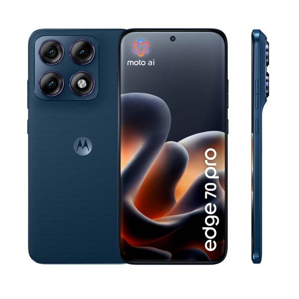 Motorola edge 70 pro 17,2 cm (6.78") Dual SIM Android 16.0 5G USB Type-C 8 GB 256 GB 6500 mAh Donkerblauw (PBC20079SE) Motorola edge 70 pro 17,2 cm (6.78") Dual SIM Android 16.0 5G USB Type-C 8 GB 256 GB 6500 mAh Donkerblauw (PBC20079SE)