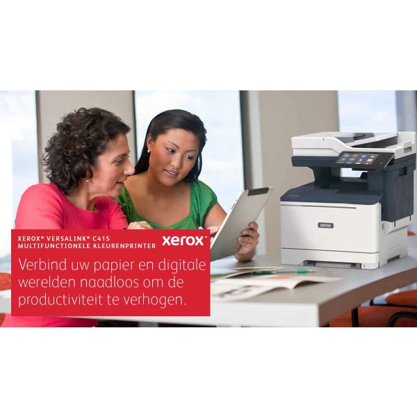 Xerox VersaLink C415 A4 40ppm Duplex Copy/Print/Scan/Fax kiezen Plus PS3 PCL5e/6 2 laden 251 vel (C415V_ZPM)