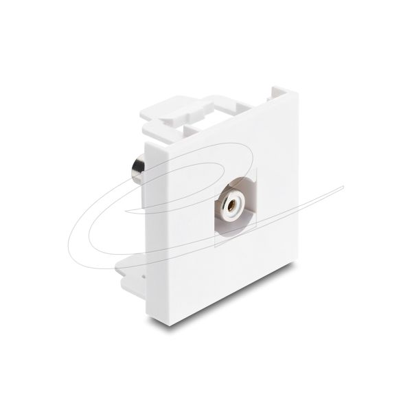 DELOCK Easy 45 Modul Cinch Buchse zu Cinch Buchse gelb/weiß (91814)
