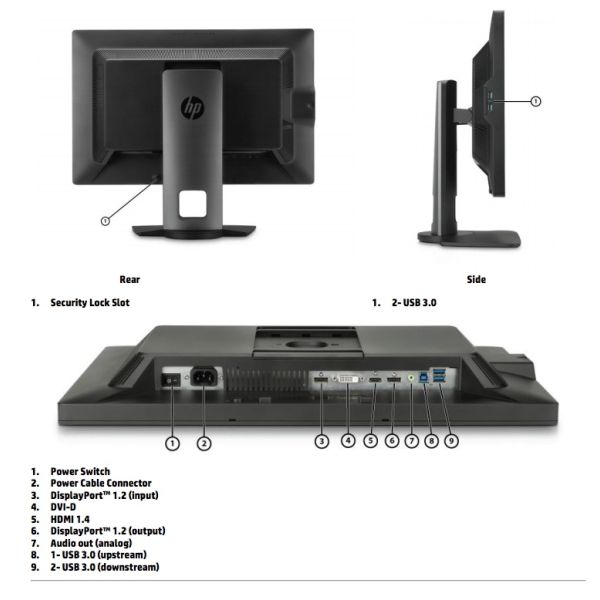 HP SPS-MON Z24XG2 DREAMCOLOR HEAD (923761-001)