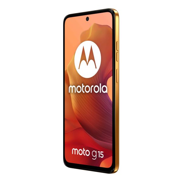 Motorola moto g15 17,1 cm (6.72") Dual SIM Android 15 4G USB Type-C 4 GB 128 GB 5200 mAh Oranje (PB6E0000SE) Motorola moto g15 17,1 cm (6.72") Dual SIM Android 15 4G USB Type-C 4 GB 128 GB 5200 mAh Oranje (PB6E0000SE)