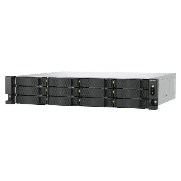 QNAP TS-H1465U-RP Opslagserver Rack (2U) 8 GB DDR5 0 TB QNAP QTS Zwart (TS-H1465U-RP-8G)
