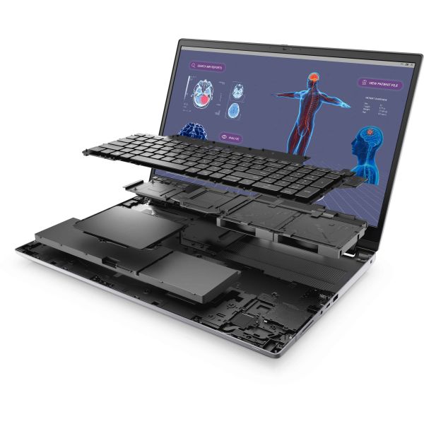 DELL Precision 7780 Intel® Core™ i7 i7-13850HX Mobiel werkstation 43,9 cm (17.3") Full HD 16 GB DDR5-SDRAM 512 GB SSD NVIDIA RTX 2000 Ada Wi-Fi 6E (802.11ax) Windows 11 Pro US International Grijs (7VTKP)