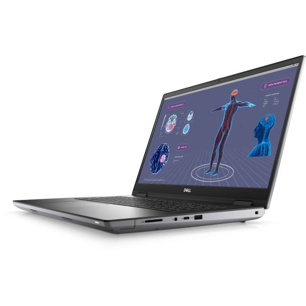DELL Precision 7780 Intel® Core™ i7 i7-13850HX Mobiel werkstation 43,9 cm (17.3") Full HD 16 GB DDR5-SDRAM 512 GB SSD NVIDIA RTX 2000 Ada Wi-Fi 6E (802.11ax) Windows 11 Pro US International Grijs (7VTKP)