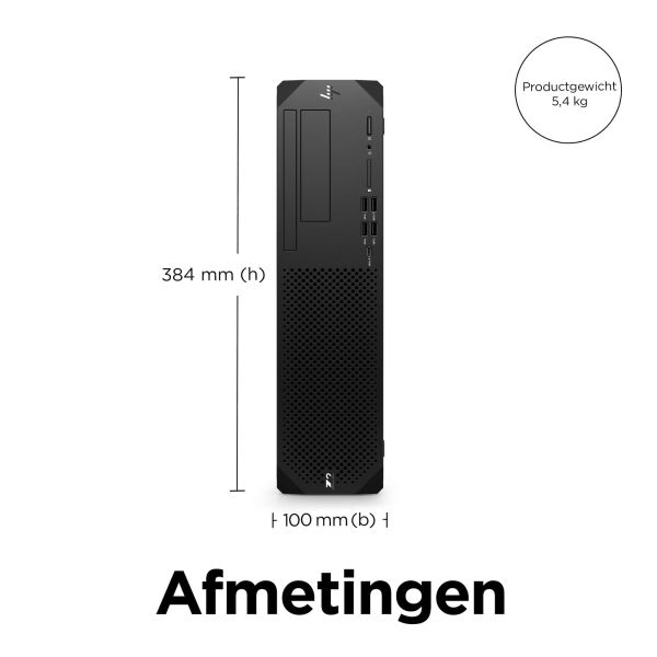 HP Z2 G9 Intel® Core™ i7 i7-14700K 32 GB DDR5-SDRAM 1 TB SSD Windows 11 Pro SFF Workstation AI Workstation Zwart