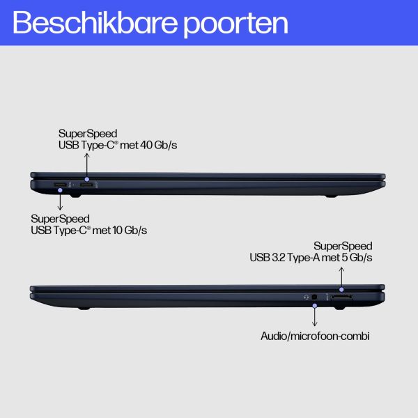 HP EliteBook Ultra G1q Copilot+ PC Snapdragon X1E-78-100 Laptop 35,6 cm (14") Touchscreen 2.2K 16 GB LPDDR5x-SDRAM 512 GB SSD Wi-Fi 6E (802.11ax) Windows 11 Pro Blauw (A26TMEA#ABB)