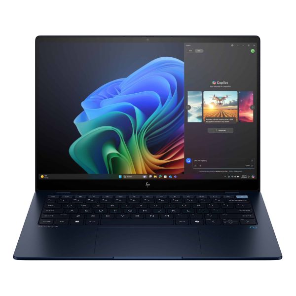 HP EliteBook Ultra G1q Copilot+ PC Snapdragon X1E-78-100 Laptop 35,6 cm (14") Touchscreen 2.2K 16 GB LPDDR5x-SDRAM 512 GB SSD Wi-Fi 6E (802.11ax) Windows 11 Pro Blauw (A26TMEA#ABB)