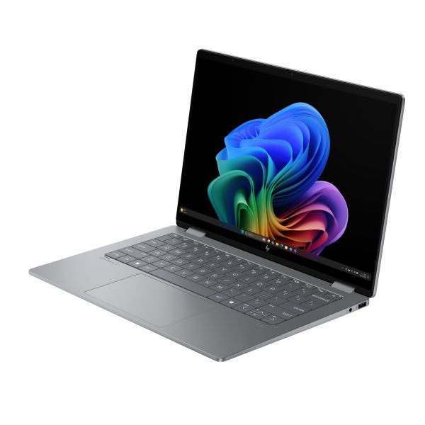 HP OmniBook X FlipNGAI 14-fk0050nd NL Copilot+ PC AMD Ryzen AI 5 340 Hybride (2-in-1) 35,6 cm (14") Touchscreen 2K 16 GB LPDDR5x-SDRAM 512 GB SSD Wi-Fi 7 (802.11be) Windows 11 Home Zilver (BL8W8EA#ABH)