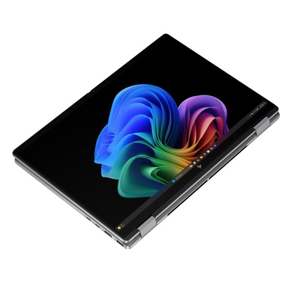 HP OmniBook X FlipNGAI 14-fk0050nd NL Copilot+ PC AMD Ryzen AI 5 340 Hybride (2-in-1) 35,6 cm (14") Touchscreen 2K 16 GB LPDDR5x-SDRAM 512 GB SSD Wi-Fi 7 (802.11be) Windows 11 Home Zilver (BL8W8EA#ABH)