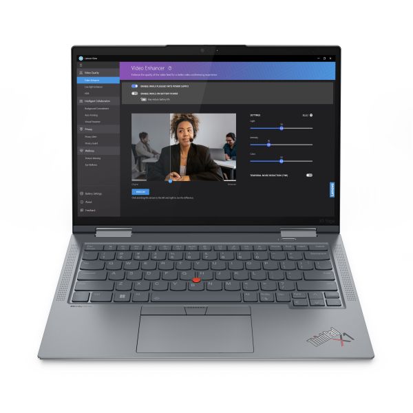 Lenovo ThinkPad X1 Yoga Gen 8 Intel® Core™ i7 i7-1355U Hybride (2-in-1) 35,6 cm (14") Touchscreen WUXGA 16 GB LPDDR5-SDRAM 512 GB SSD Wi-Fi 6E (802.11ax) Windows 11 Pro Engels Grijs