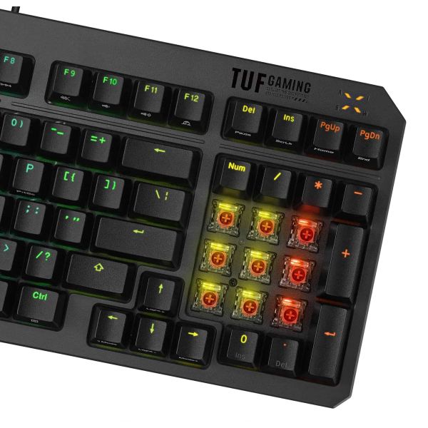 ASUS TUF Gaming K3 Gen II toetsenbord Gamen USB QWERTY Zwart (90MP0390-BKNA00)