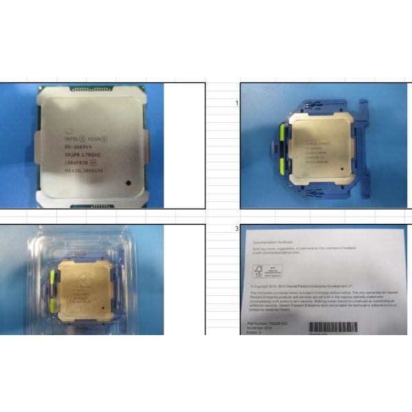 HP CPU BDW E5-2603 V4 6C 1.7GHZ (835599-001-RFB)