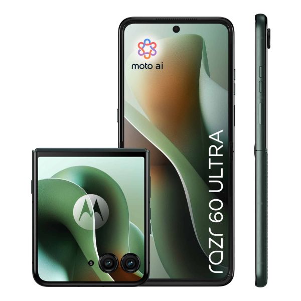 Motorola razr 60 ultra 17,7 cm (6.96") Dual SIM Android 15 5G USB Type-C 16 GB 512 GB 4700 mAh Blauw, Groen (PB8R0006PL) Motorola razr 60 ultra 17,7 cm (6.96") Dual SIM Android 15 5G USB Type-C 16 GB 512 GB 4700 mAh Blauw, Groen (PB8R0006PL)
