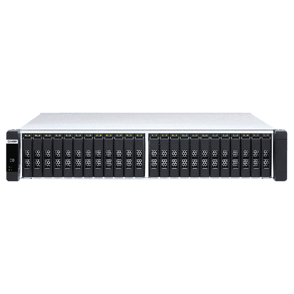 QNAP ES2486AFdc-2142IT-128G, 24-Bay Enterprise ZFS NAS, dual-port U.2/U.3 NVMe PCIe Gen4 x4Xeon D-2142IT 1.9GHz, 128GB RIDMM RAM (ES2486AFDC-2142IT-128G)