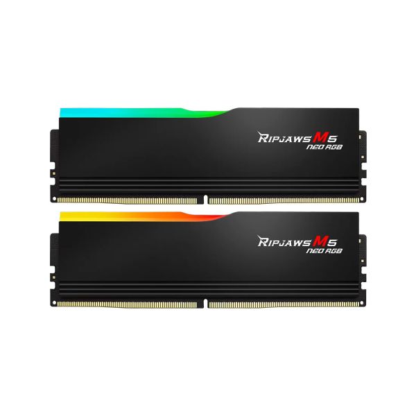 G.Skill 64GB G.Skill DIMM 6000 (2x 32 GB) Dual-Kit (schwarz, F5-6000J3636F32GX2-RM5NRK, Ripjaws M5 Neo RGB, AMD EXPO) (F5-6000J3636F32GX2-RM5NRK)