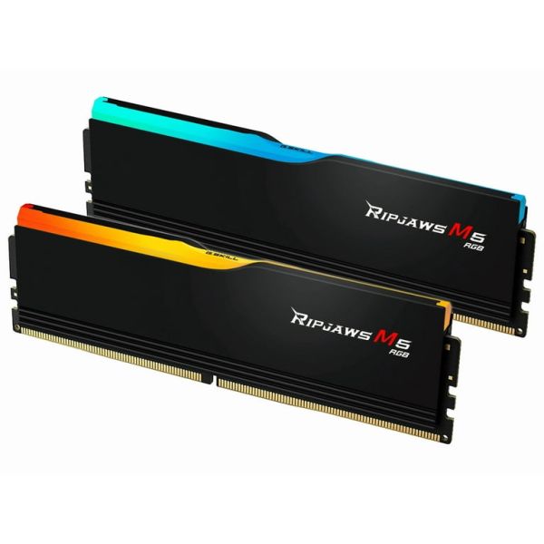 G.Skill RAM Ripjaws M5 RGB Intel 32GB (2x 16GB) Kit DDR5 6400 MHz UDIMM schwarz (F5-6400J3648F16GX2-RM5RK)