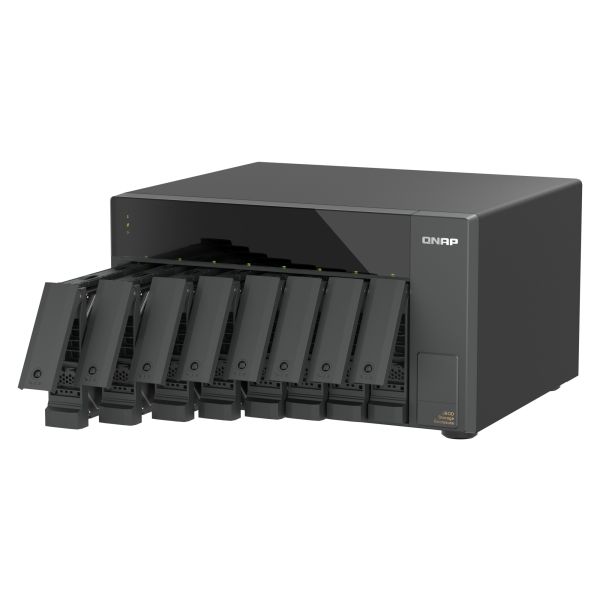 QNAP TL-D810TC4 disk array 0 TB Desktop Zwart (TL-D810TC4) QNAP TL-D810TC4 disk array 0 TB Desktop Zwart (TL-D810TC4)