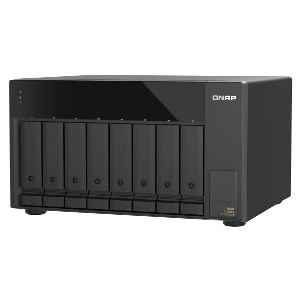 QNAP TL-D810TC4 disk array 0 TB Desktop Zwart (TL-D810TC4) QNAP TL-D810TC4 disk array 0 TB Desktop Zwart (TL-D810TC4)