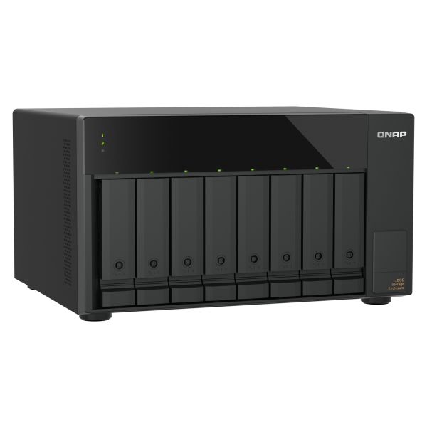 QNAP TL-D810TC4 disk array 0 TB Desktop Zwart (TL-D810TC4) QNAP TL-D810TC4 disk array 0 TB Desktop Zwart (TL-D810TC4)