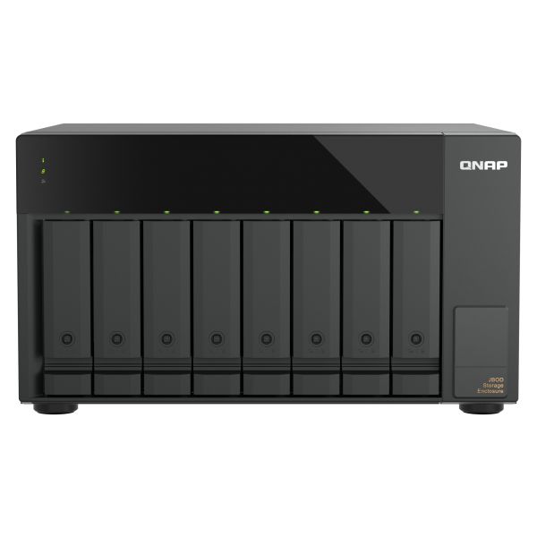 QNAP TL-D810TC4 disk array 0 TB Desktop Zwart (TL-D810TC4)