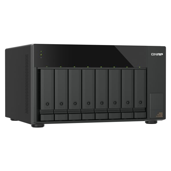 QNAP TL-D810TC4 disk array 0 TB Desktop Zwart (TL-D810TC4) QNAP TL-D810TC4 disk array 0 TB Desktop Zwart (TL-D810TC4)