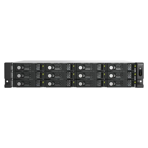 QNAP TL-R1210TC4-RP disk array 0 TB Rack (2U) Zwart (TL-R1210TC4-RP)