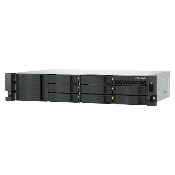 QNAP TS-H1065EU Opslagserver Rack (2U) 8 GB DDR5 0 TB QNAP QTS Zwart (TS-H1065EU-8G)