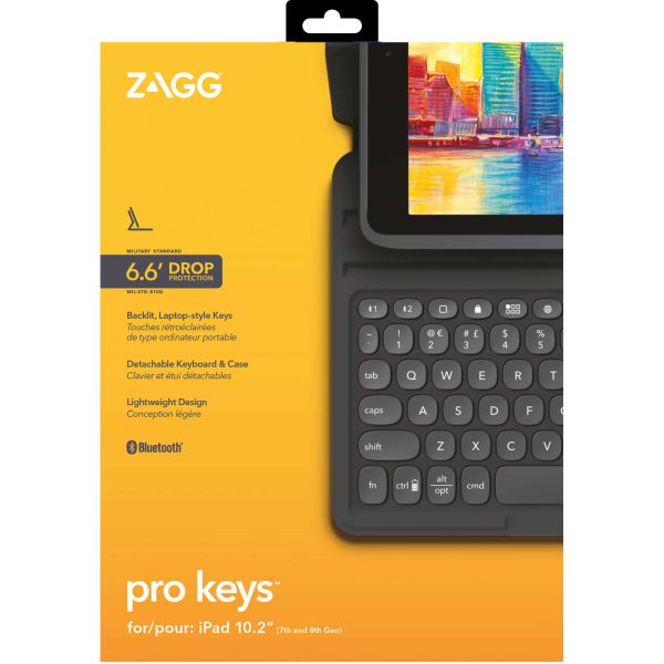 ZAGG Keyb Pro Keys iPad 10.2 Bla/Gray UK (103407134)