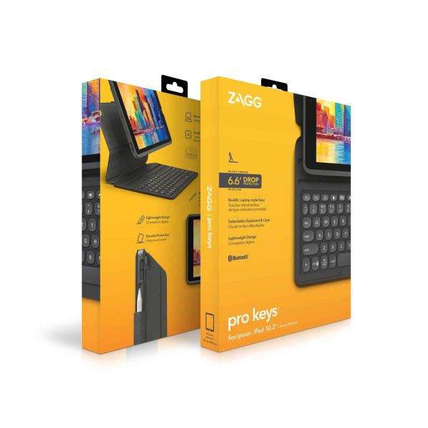 ZAGG Keyb Pro Keys iPad 10.2 Bla/Gray UK (103407134)