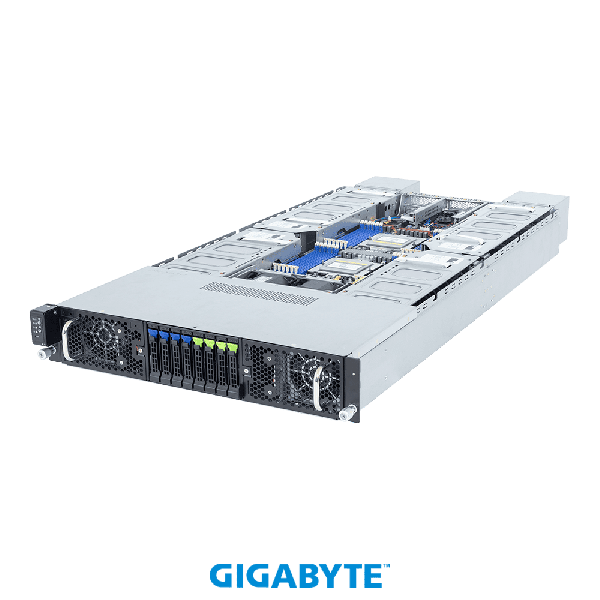 Gigabyte Server Barebone Gigabyte Server G294-Z43-AAP2, 2xAMD 9535, 24x32GB DDR5, 2x960GB SATA, 9CLN4C42MR-00, 4xNvidia L40s, PS (GIGABYTE G294-Z43-AAP2-L40S-319)