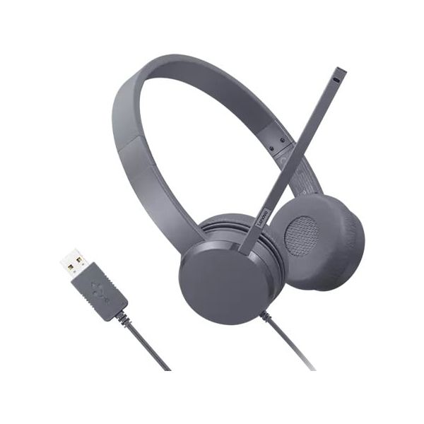 Lenovo GXD1D09516 hoofdtelefoon/headset Bedraad Hoofdband Business/Everyday Grijs (GXD1D09516)