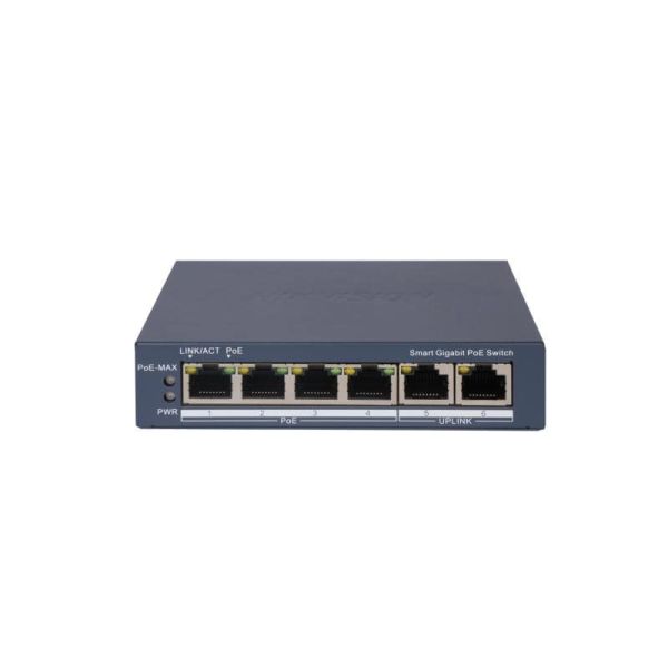Hikvision DS-3E1506P-EI 4 Port Gigabit Smart POE Switch (DS-3E1506P-EI)