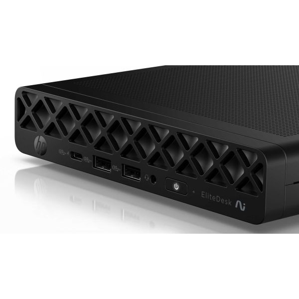 HP EliteDesk8MiniG2iAI U7356H 24GB/512GB Copilot+ PC Intel Core Ultra 7 356H DDR5-SDRAM SSD Windows 11 Pro Mini PC AI PC (DK4B1AT#ABH)