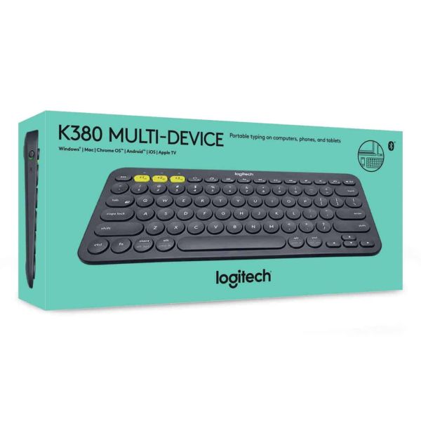 Logitech K380 Multi-Device Bluetooth Toetsenbord Donkergrijs (920-007582)