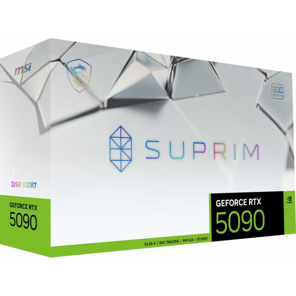 MSI SUPRIM GEFORCE RTX 5090 32G SOC videokaart NVIDIA 32 GB GDDR7 (RTX 5090 32G SUPRIM SOC) MSI SUPRIM GEFORCE RTX 5090 32G SOC videokaart NVIDIA 32 GB GDDR7 (RTX 5090 32G SUPRIM SOC)
